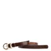 Cinto Fivela Couro Maxi  Croco Marrom - imagem 1