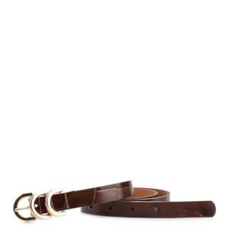 COURO MAXI  CROCO MARROM
