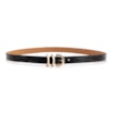 Cinto Fivela Couro Maxi Croco Preto - imagem 2
