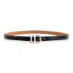 Cinto Fivela Couro Maxi Croco Preto - imagem 2