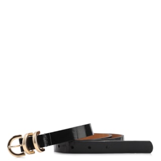 COURO MAXI CROCO PRETO