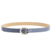 Cinto Fivela Oval Couro Azul - imagem 2
