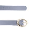 Cinto Fivela Oval Couro Azul - imagem 3