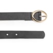 Cinto Fivela Oval Couro Preto - imagem 3