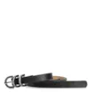 Cinto Fivela Trio Couro Lezard Preto - imagem 1