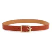 Cinto Laranja Antique Fivela Arredondada - imagem 2