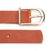 Cinto Laranja Antique Fivela Arredondada - imagem 3