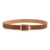 Cinto Marrom Claro Antique Fivela Arredondada - imagem 2