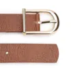 Cinto Marrom Claro Antique Fivela Arredondada - imagem 3
