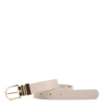 Cinto Off White Lezard/Couro Dupla Face - imagem 1