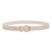Cinto Off White Lezard/Couro Dupla Face - imagem 2