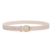 Cinto Off White Lezard/Couro Dupla Face - imagem 2