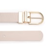 Cinto Off White Lezard/Couro Dupla Face - imagem 3