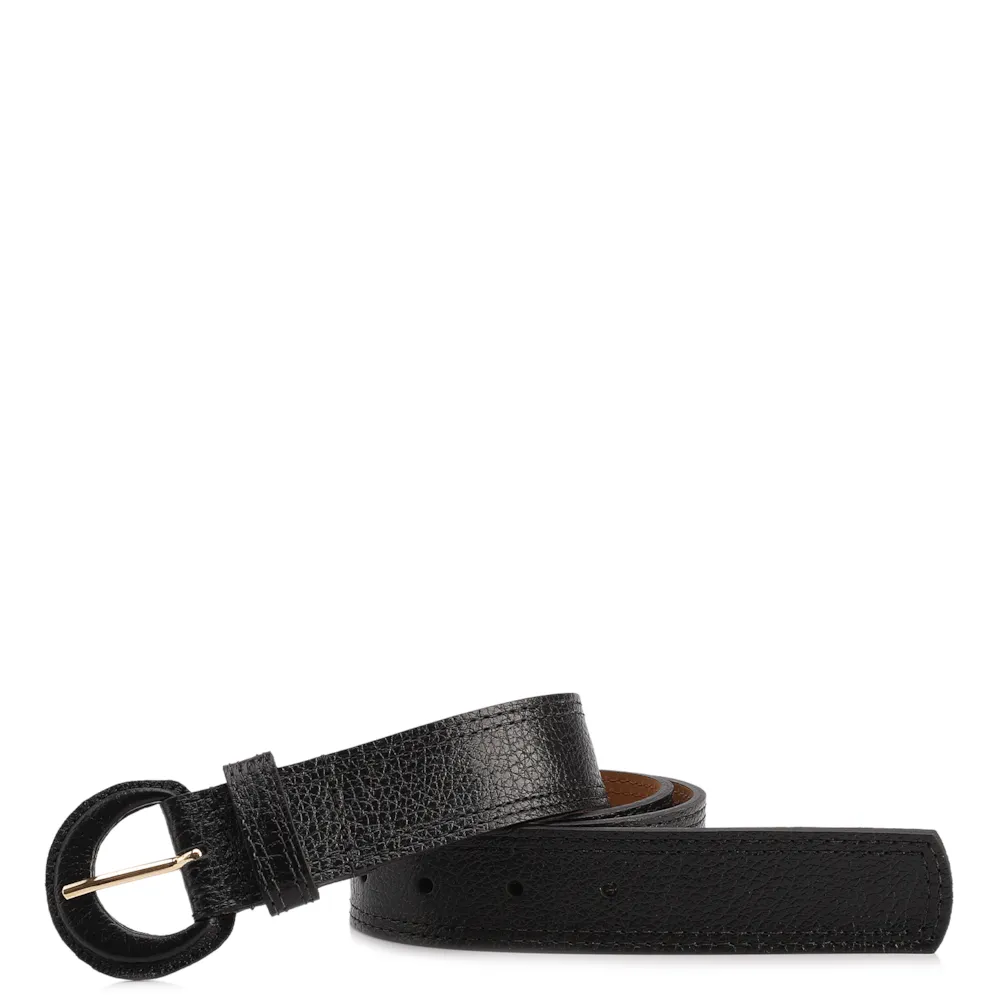 Cinto Preto Couro Antique