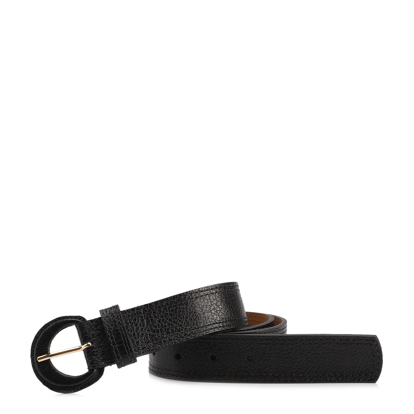 Cinto Preto Couro Antique