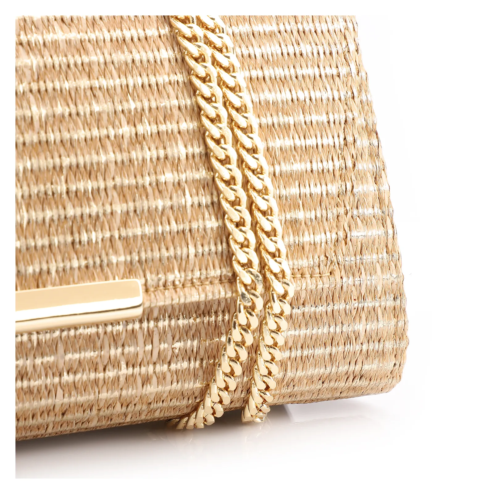 Clutch Alt Ráfia Dourado