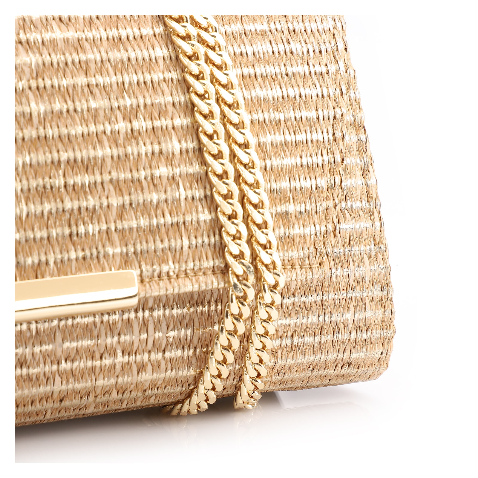 Clutch Alt Ráfia Dourado