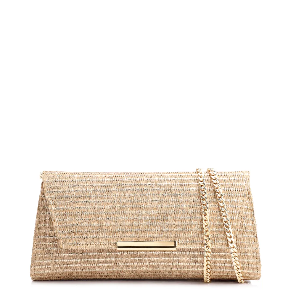 Clutch Alt Ráfia Dourado