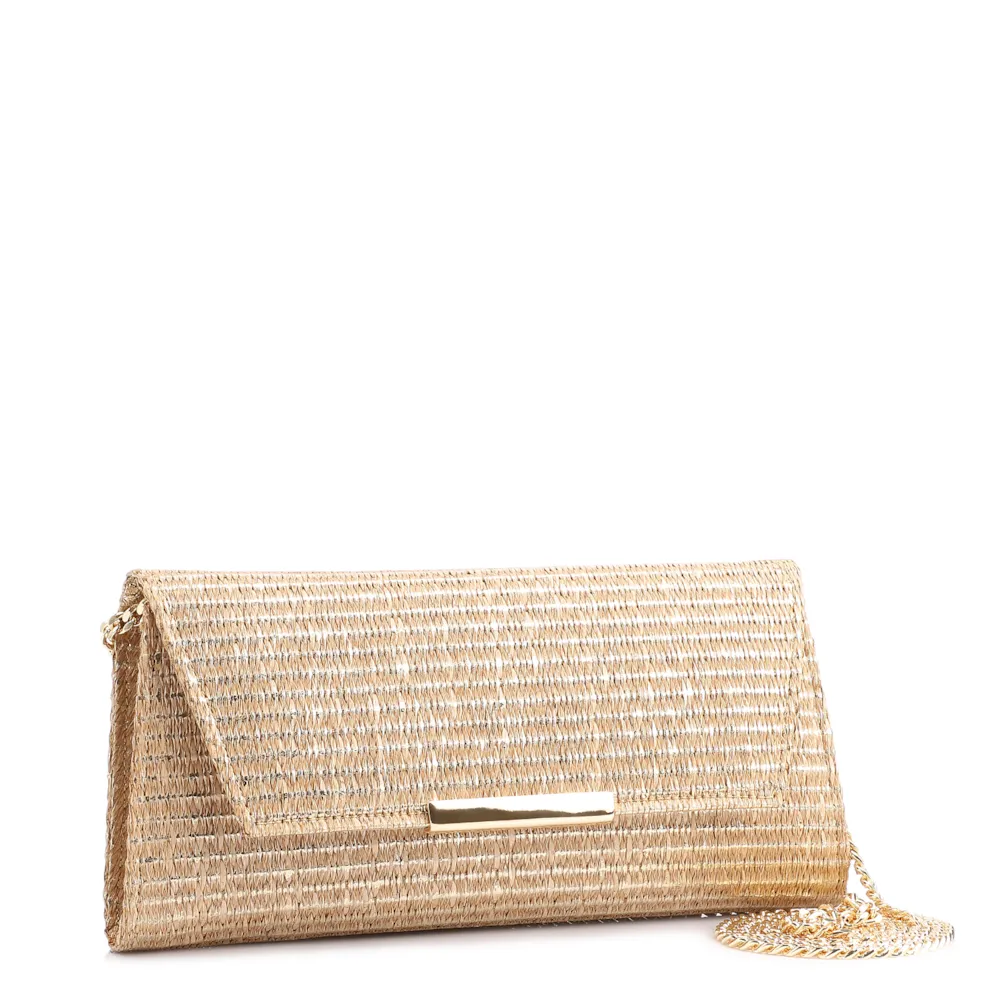 Clutch Alt Ráfia Dourado - imagem 2