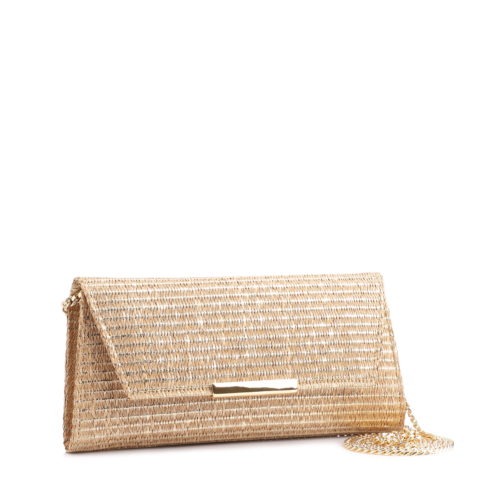 Clutch Alt Ráfia Dourado