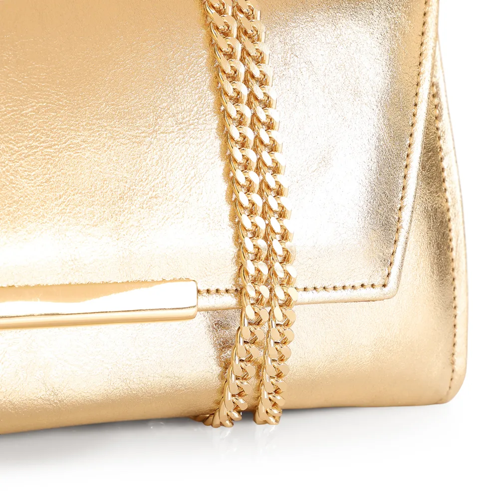 Clutch Couro Dourado - imagem 5