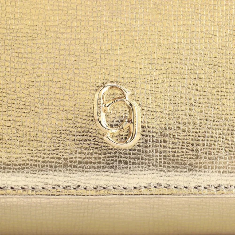 Clutch Couro Dourado - imagem 6