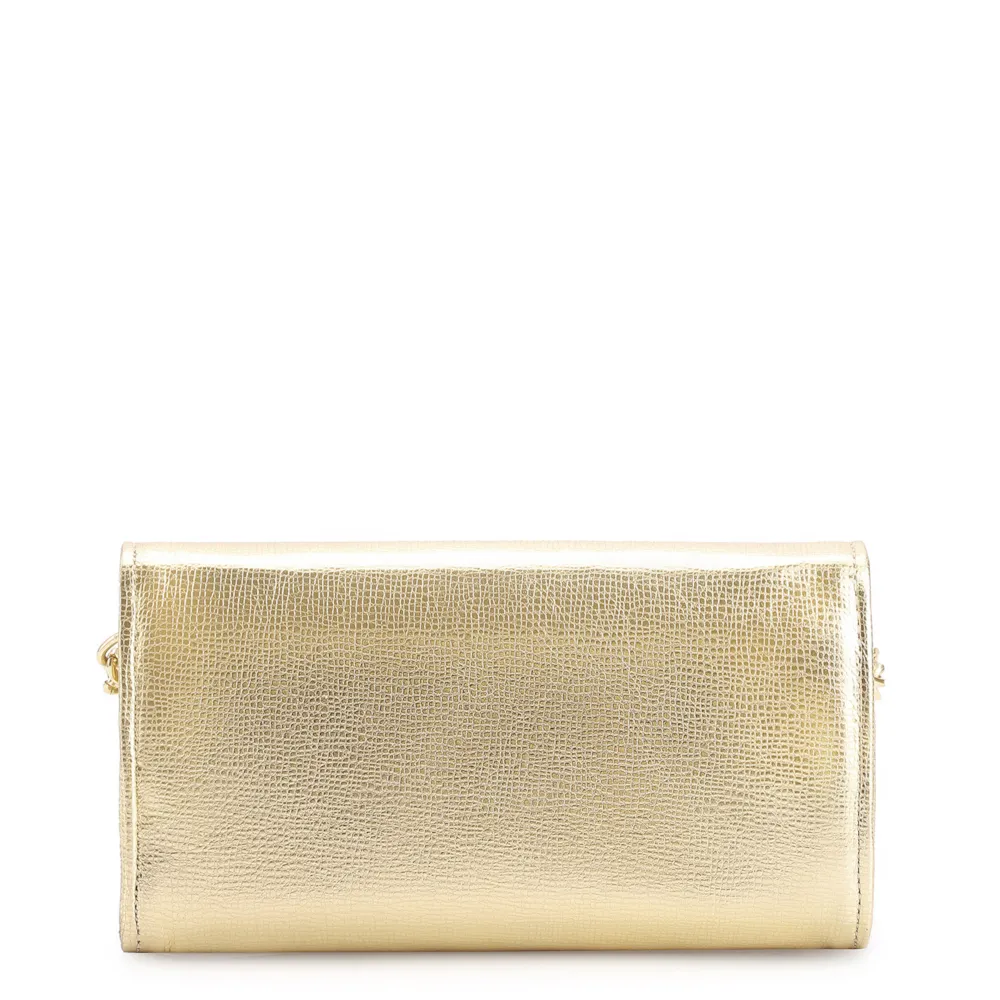 Clutch Couro Dourado - imagem 3