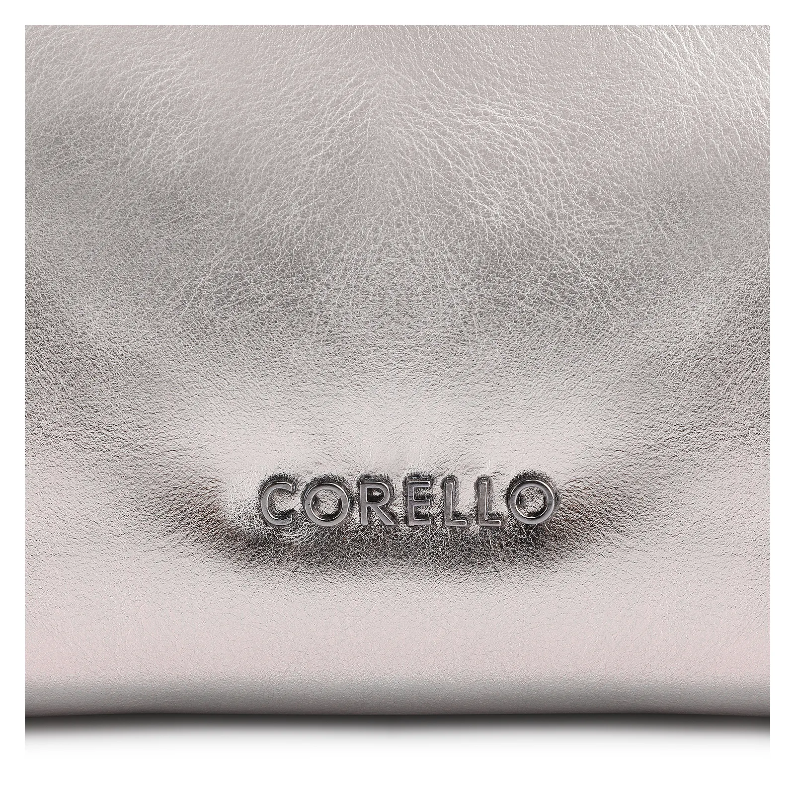 Clutch Couro Prata