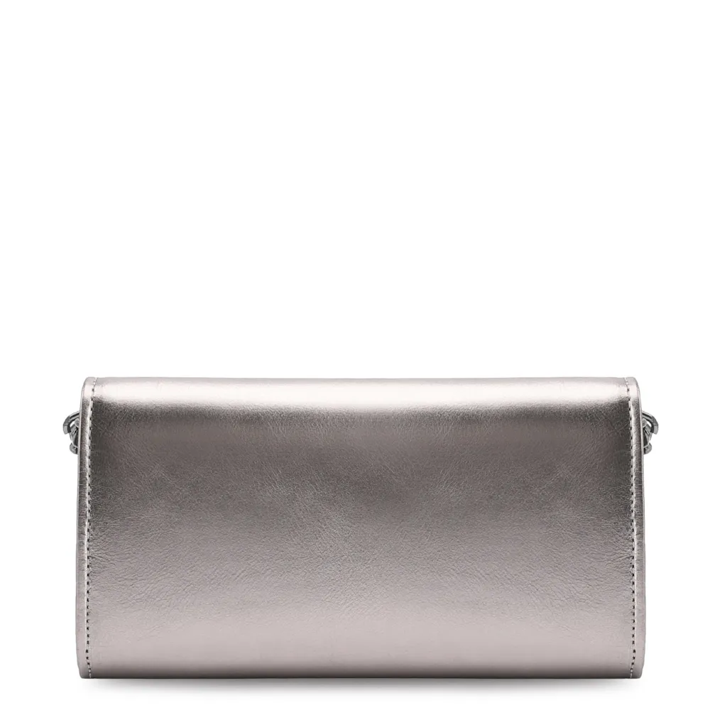 Clutch Couro Prata - imagem 3