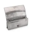 Clutch Couro Prata Grafite - imagem 4