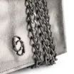 Clutch Couro Prata Grafite - imagem 5