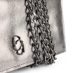 Clutch Couro Prata Grafite - imagem 5