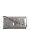 Clutch Couro Prata Grafite - imagem 1