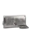 Clutch Couro Prata Grafite - imagem 2
