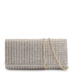 Clutch Cristal/Cetim Prata - imagem 1
