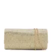 Clutch Festa Alt Dourada Strass Corrente - imagem 1