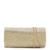 Clutch Festa Alt Dourada Strass Corrente