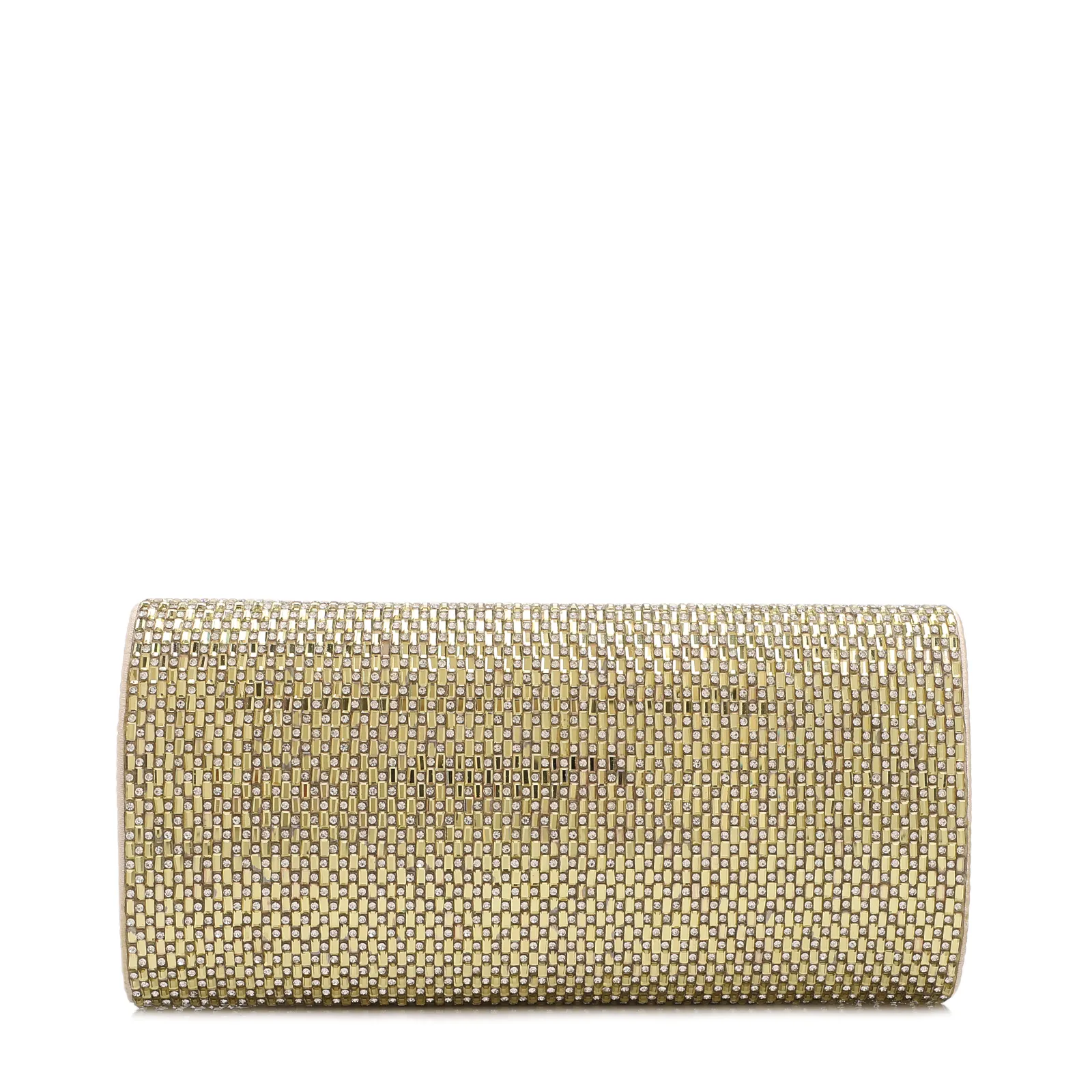 Clutch Festa Alt Dourada Strass Corrente