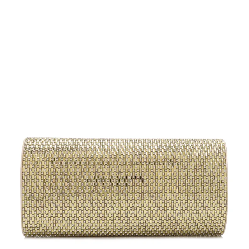 Clutch Festa Alt Dourada Strass Corrente - foto 3