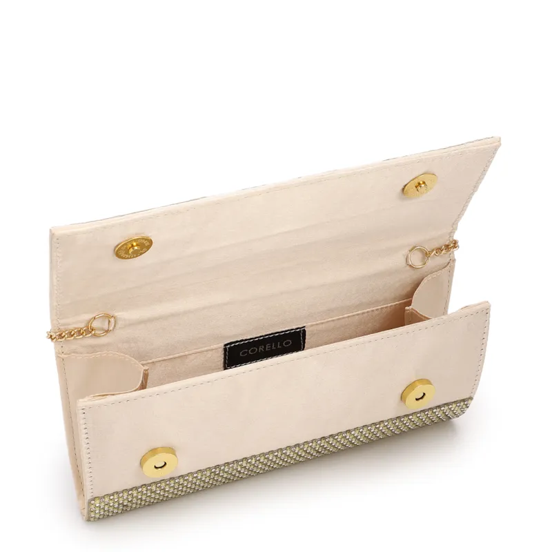 Clutch Festa Alt Dourada Strass Corrente - foto 4