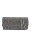 Clutch Festa Alt Preta Strass Corrente - imagem 1
