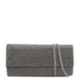 Clutch Festa Alt Preta Strass Corrente