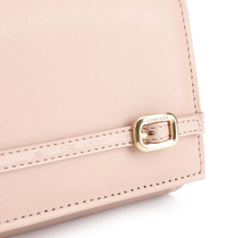Clutch Fivelas Couro/Verniz Rosa - imagem 5