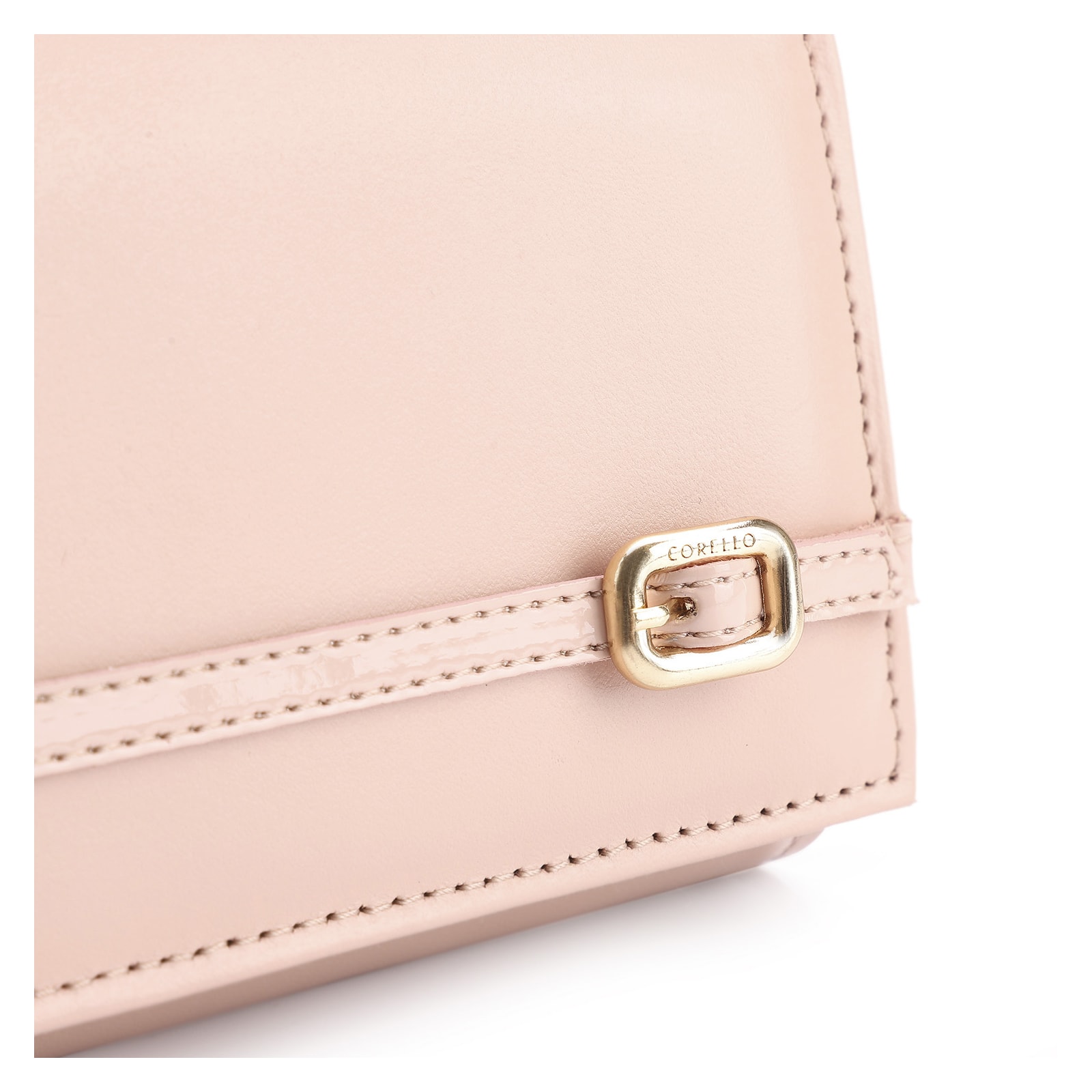 Clutch Fivelas Couro/Verniz Rosa