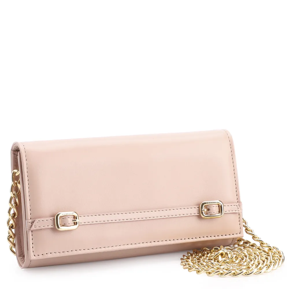 Clutch Fivelas Couro/Verniz Rosa - imagem 2