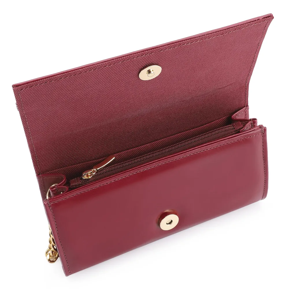 Clutch Fivelas Couro/Verniz Vermelho Cereja - imagem 5