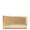 Clutch Flor Couro Dourado - imagem 4