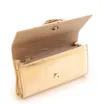 Clutch Flor Couro Dourado - imagem 5