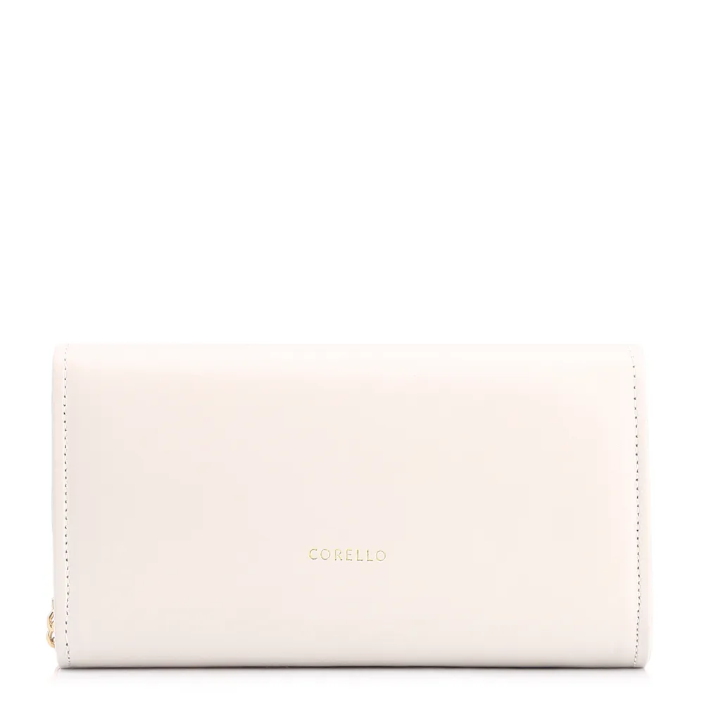 Clutch Flor Couro Off White - imagem 4