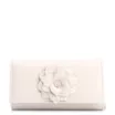 Clutch Flor Couro Off White - imagem 1